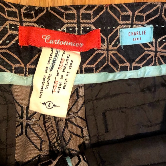 Anthropologie Ankle Pant, size 6 - Picture 3 of 5